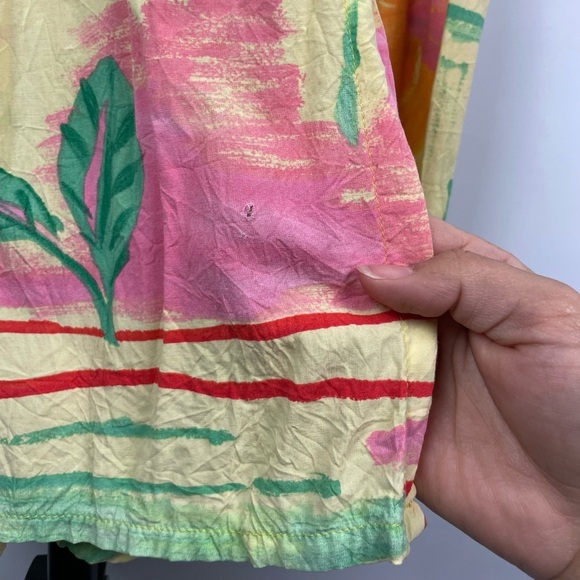 JAMS WORLD Yellow Parrot Bird Floral Tropical Art to Wear Maxi Dress - Picture 7 of 11